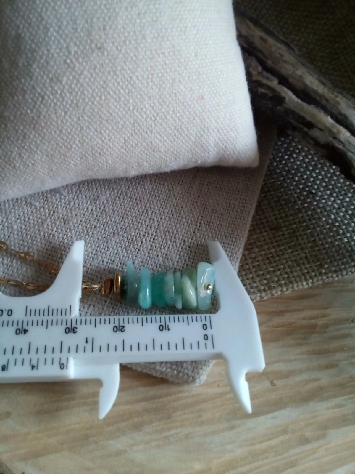 Collier pendentif en pierres d'amazonite – photo 2